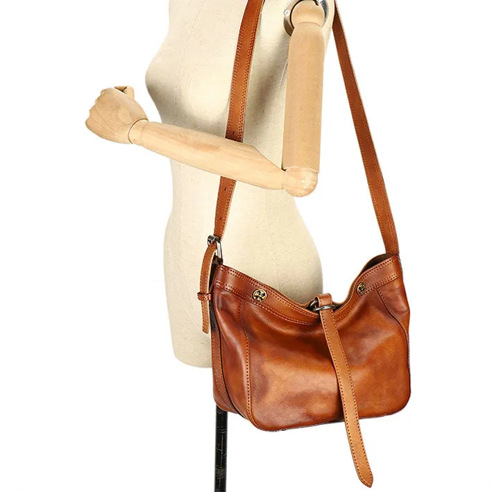 Vintage Ladies Boho Shoulder Bags Leather Crossbody Purse For Women