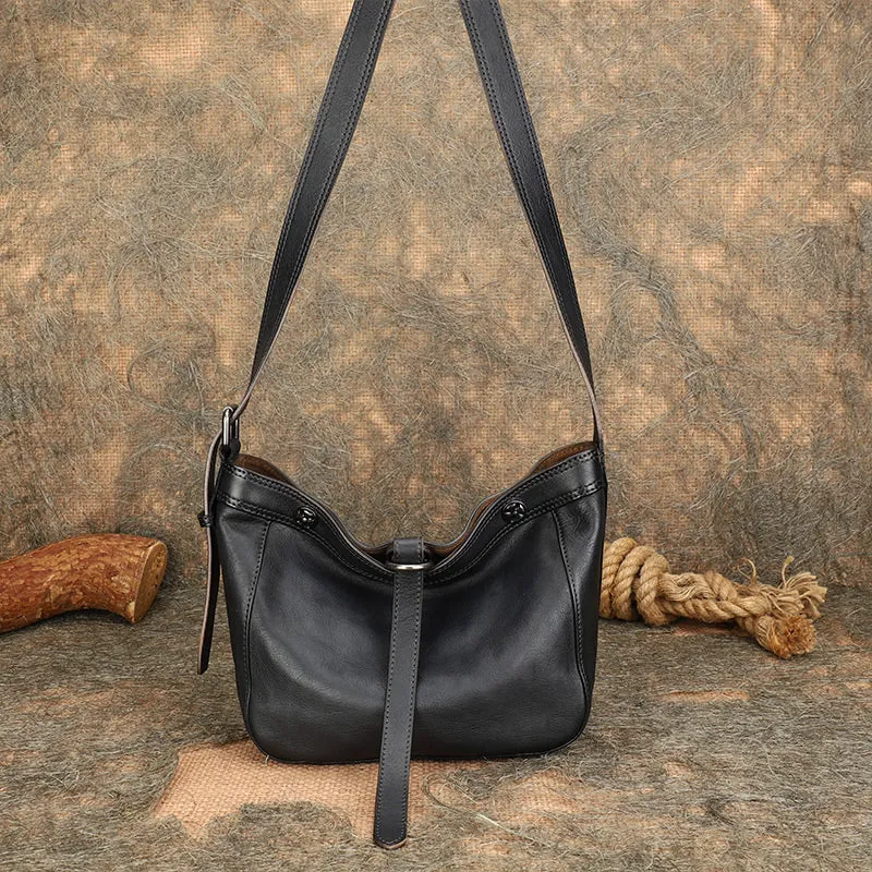 Vintage Ladies Boho Shoulder Bags Leather Crossbody Purse For Women