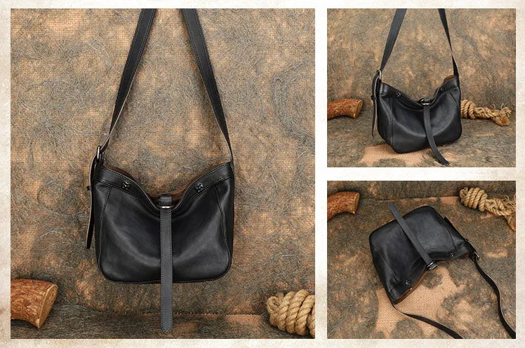 Vintage Ladies Boho Shoulder Bags Leather Crossbody Purse For Women