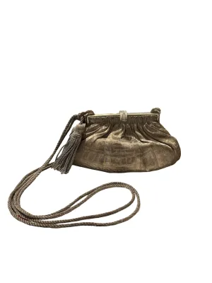Vintage Revivals Sterling and Silk Clutch