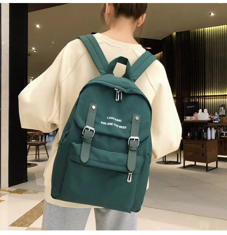 Women Backpack | Waterproof Nylon Backpack | Backpack For Teenagers | School Bag For Girl | Shoulder Bag | Travel Backpack | Trendy Backpack