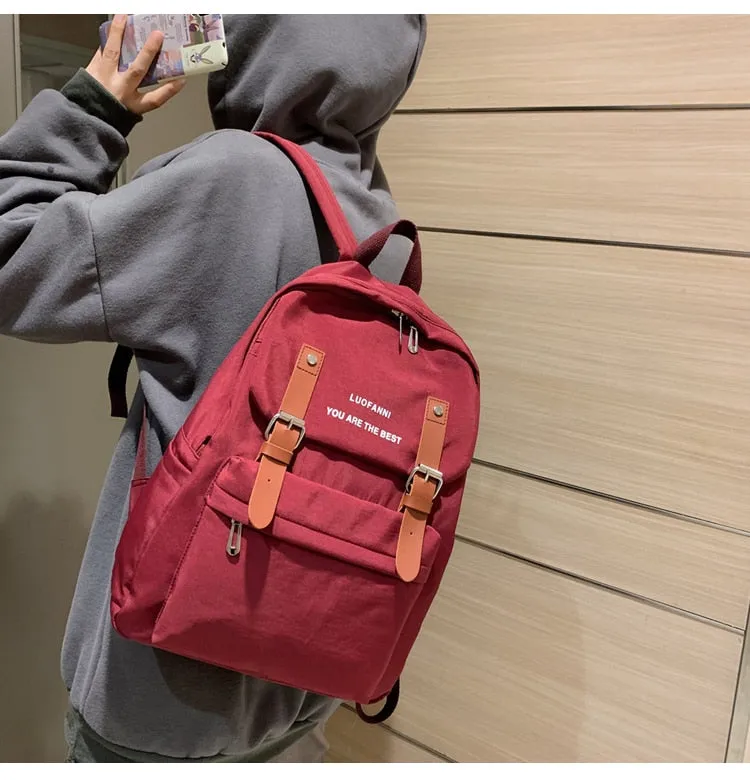Women Backpack | Waterproof Nylon Backpack | Backpack For Teenagers | School Bag For Girl | Shoulder Bag | Travel Backpack | Trendy Backpack