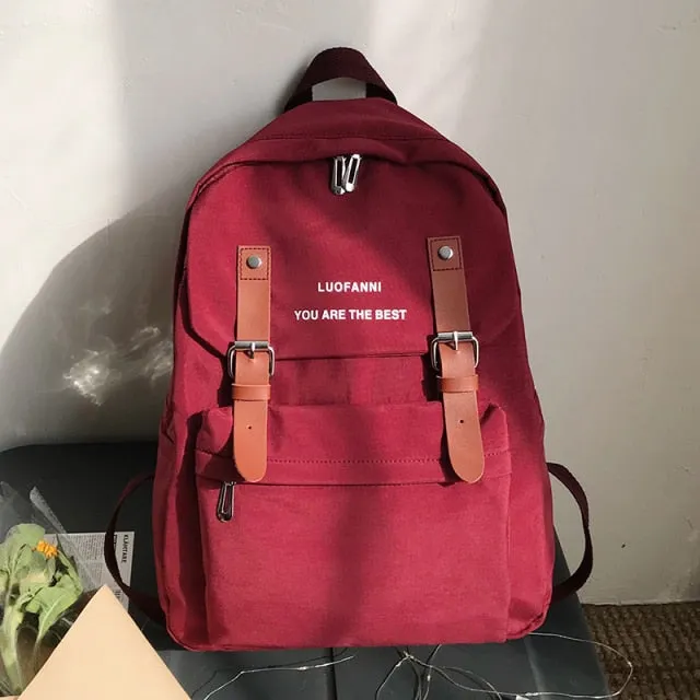 Women Backpack | Waterproof Nylon Backpack | Backpack For Teenagers | School Bag For Girl | Shoulder Bag | Travel Backpack | Trendy Backpack