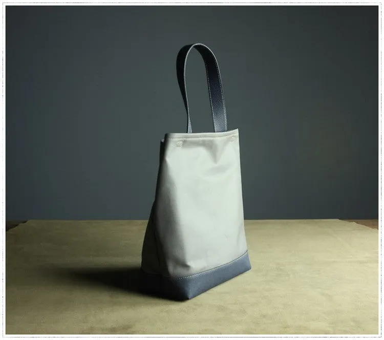 Womens Gray Nylon Shoulder Tote Bags Best Nylon Tote Handbag Shopper Bags Purse for Ladies