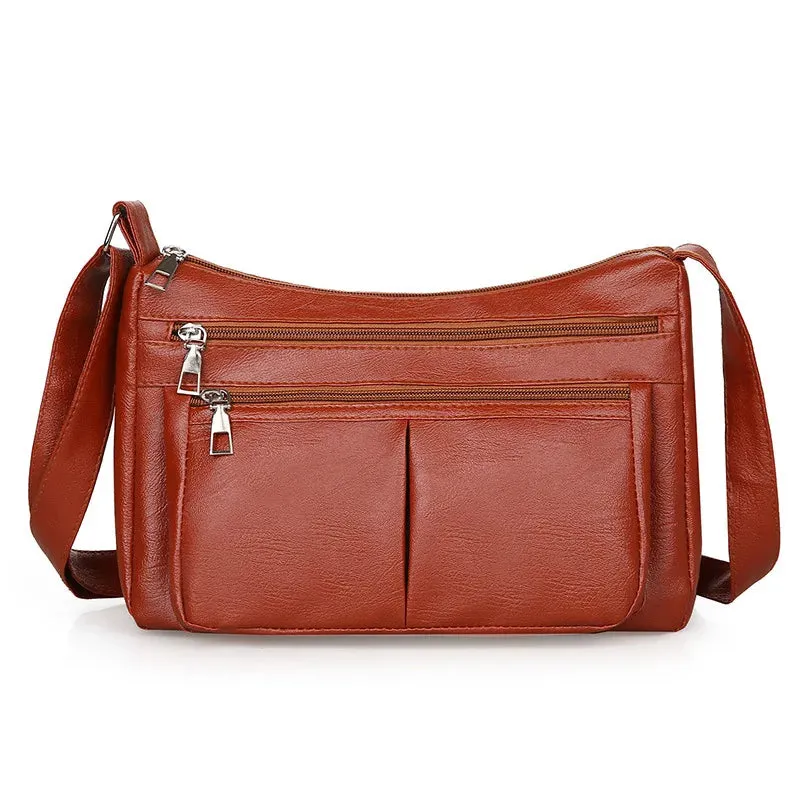 Women's Soft Leather Trendy Designer Handbag