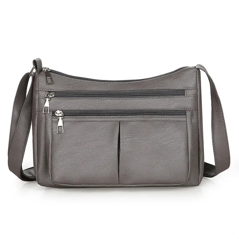 Women's Soft Leather Trendy Designer Handbag