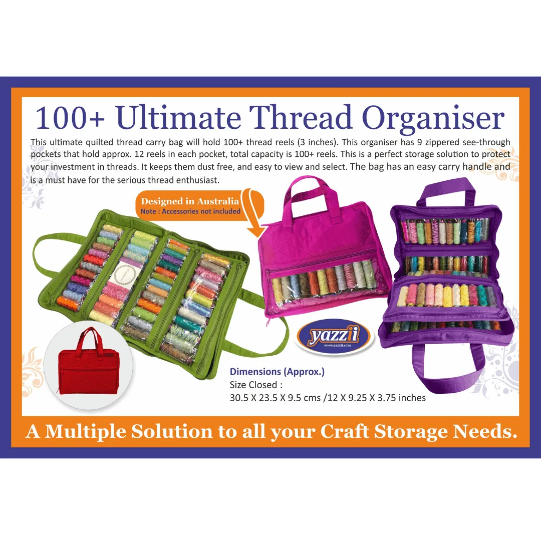 Yazzii Ultimate Thread Organizer 100 Red CA635R