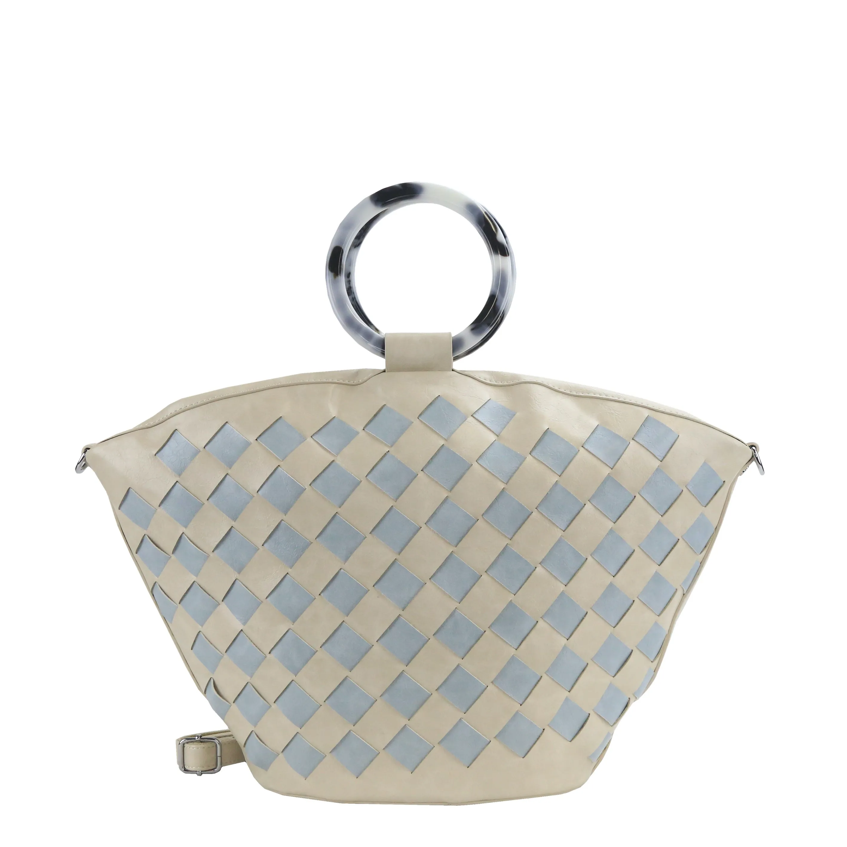 YD-7376 - Darling Elegant Weave Handbag - 7 Colors