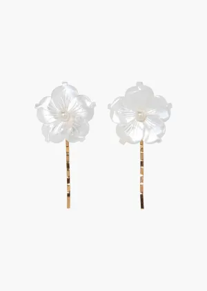 Zia Bobby Pins -- Mother of Pearl