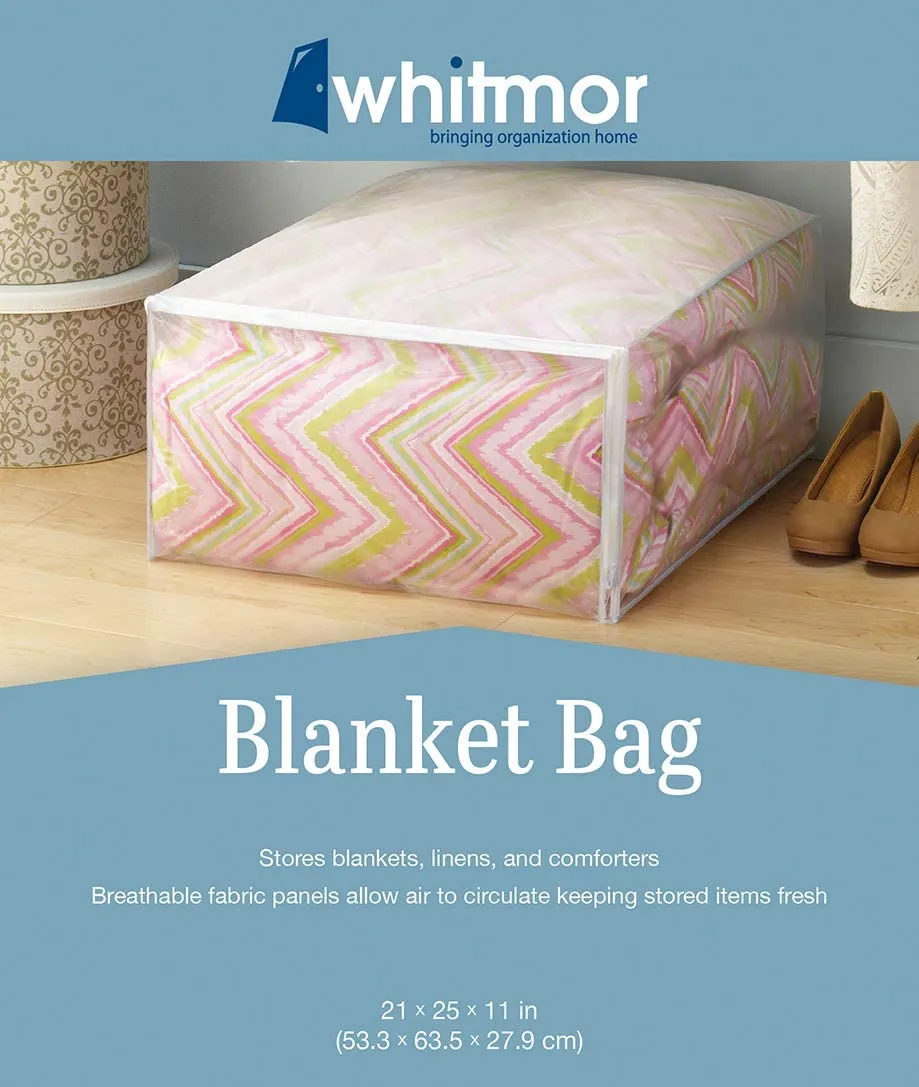 Zippered Plastic Blanket Storage Bag
